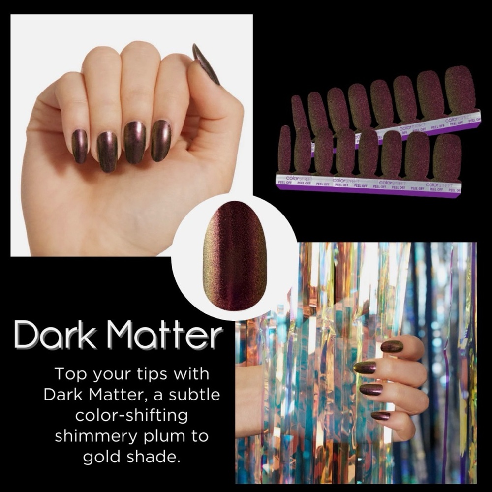 Color Street Nail Polish Strips: Dark Matter